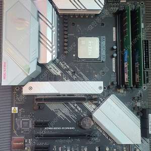 아수스 rog strix b550-a 메인보드 + 마이크론 ddr4 16g 세트
