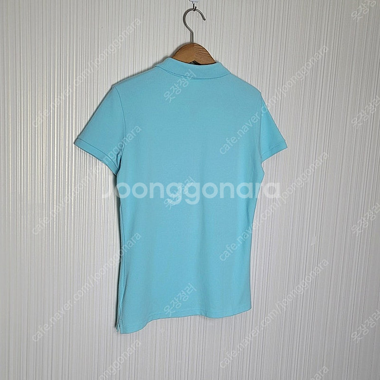 77-88 라코스테 우먼 반팔카라티 스카이블루 슬림스트...--2
