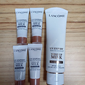 랑콤 톤업 밀크 선크림 50ml 1개, 10ml 4개