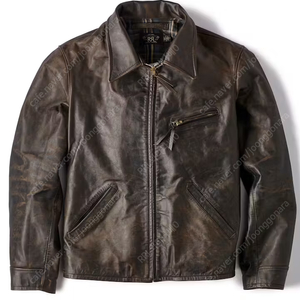 rrl 더블알엘 뉴스보이 레더 자켓 M. XL사이즈
