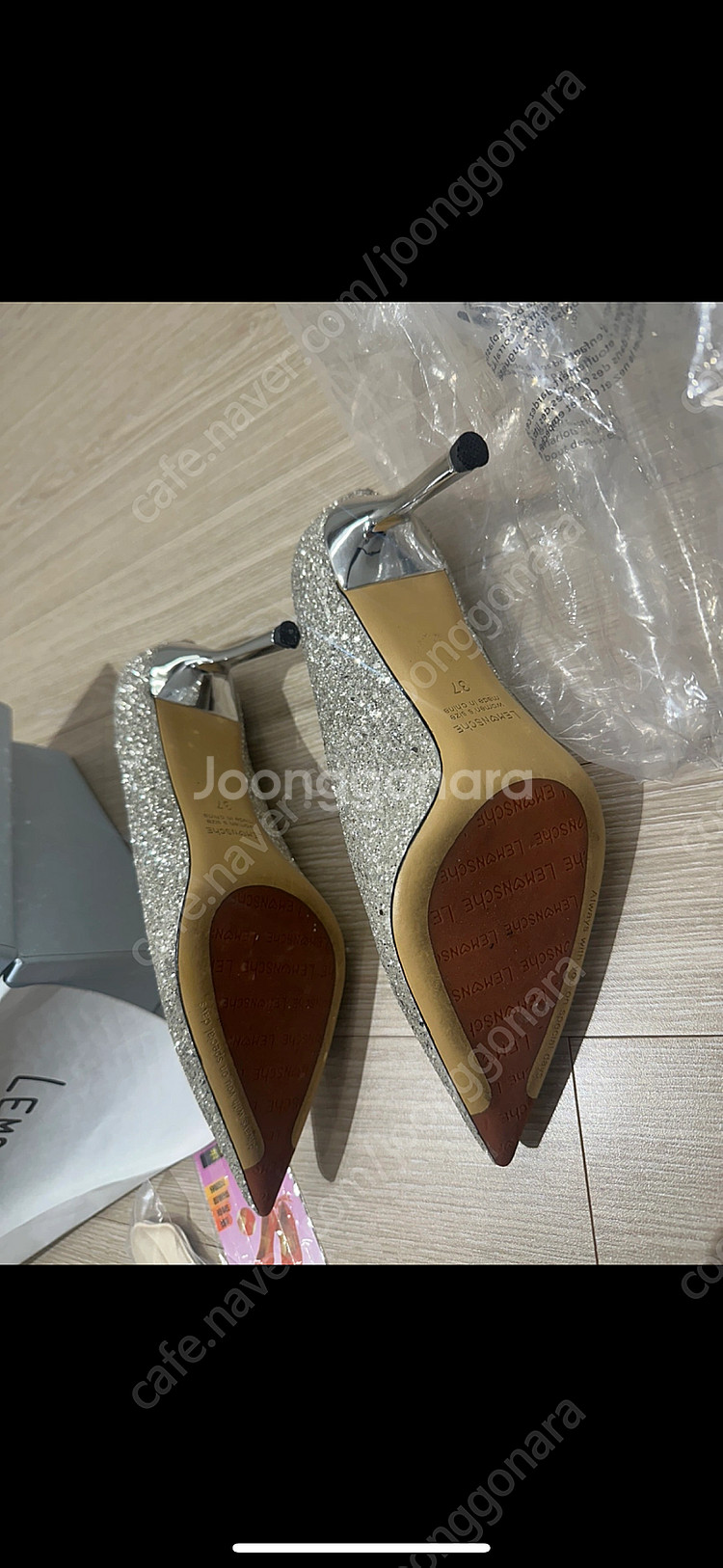 웨딩슈즈) 르몽쉐 바닐라 9cm 37사이즈(240) 택포 6만원--2