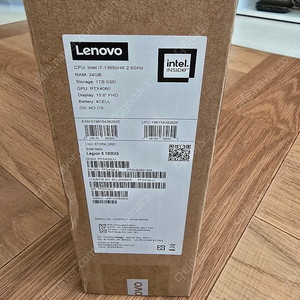 레노버 리전 5i 15IRX9 스톰그레이 15.6인치• 코어i7 • 1TB • 24GB • RTX4060