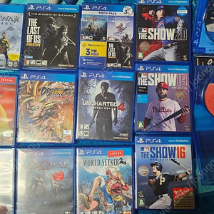 PS4 듀얼쇼크4 피파20 더쇼20 드래곤볼 갓오브워 라그나로크 라오어 GTA5 파크라이5 원피스 언차티트4