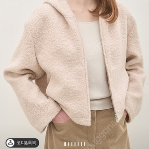 더캐시미어 부클 점퍼