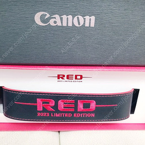캐논 한정판 RED 레드 스트랩 어깨끈 r8 충전기 RP R10 R100 R50 200D 800D M200 M6