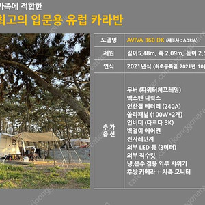 (최고의 입문용 수입 카라반) 아비바 360DK 판매