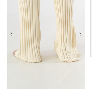 Le17septembre viscose ribbed knit pants 아이보리