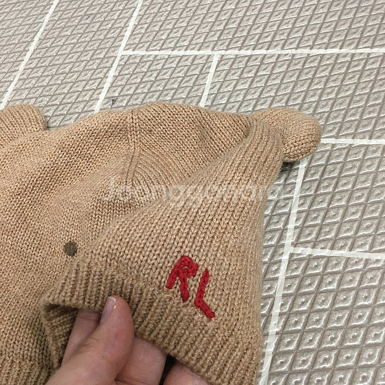 랄프로렌폴로 키즈 곰돌이 니트 모자--1