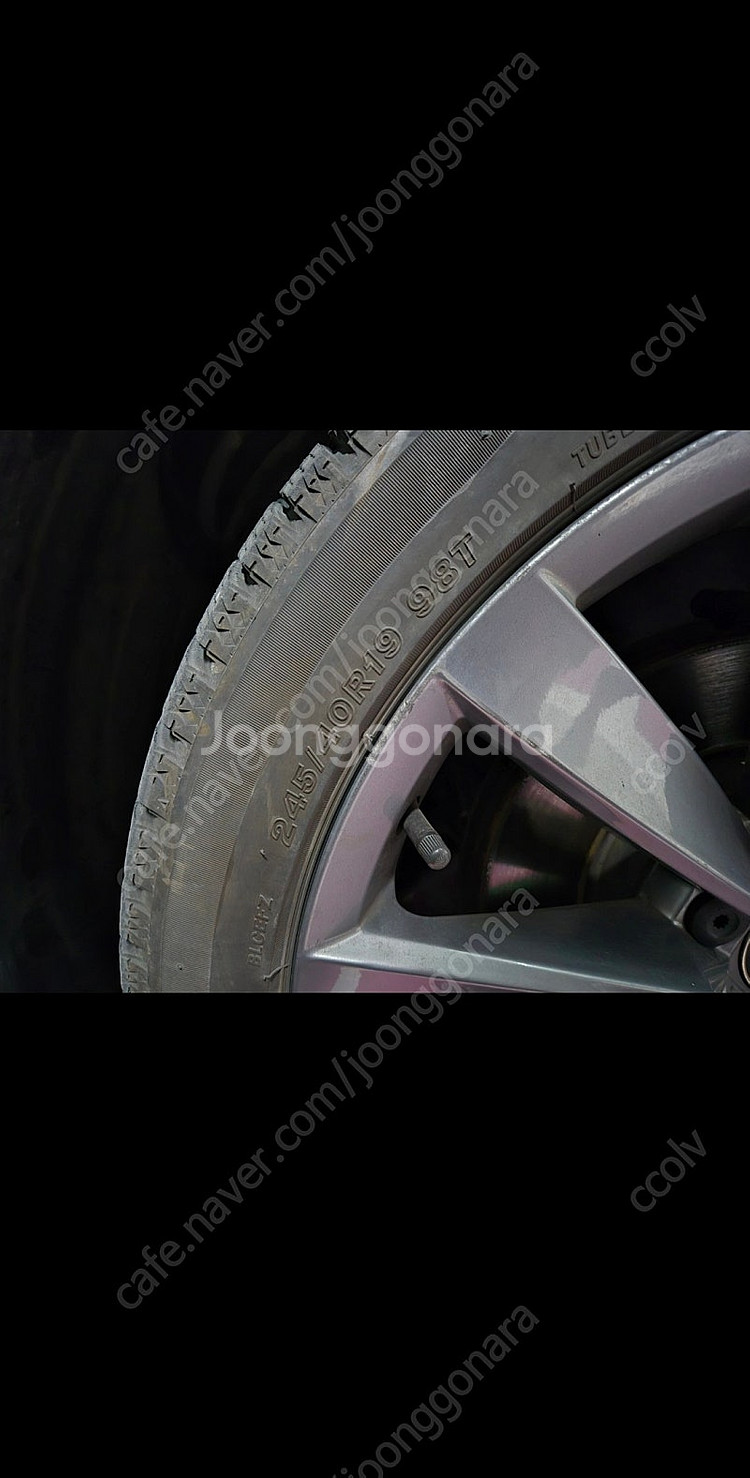 브리지스톤 블리작 윈터타이어 245/40/R19 4본--1
