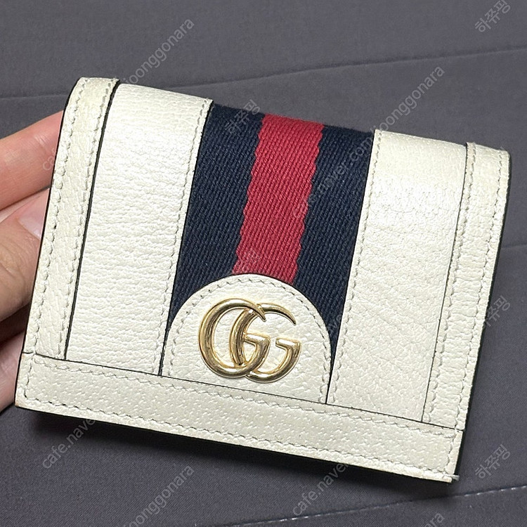 구찌 오디피아 GG 반지갑 화이트--1