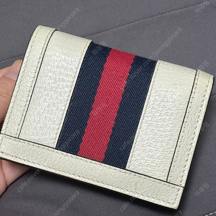 구찌 오디피아 GG 반지갑 화이트--2