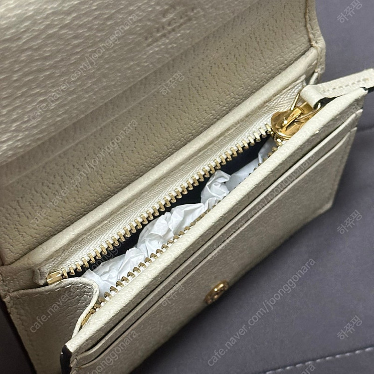 구찌 오디피아 GG 반지갑 화이트--3