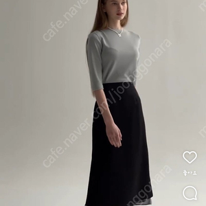 무드에 무드클로젯 로망새틴 스커트 블랙m