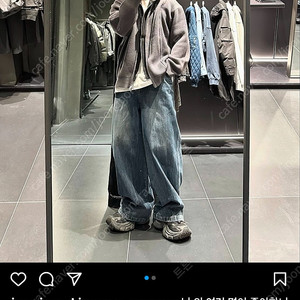 준지 25SS 저지 후드 디테처블 배색 집업 애쉬 L판매