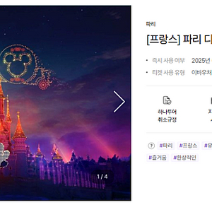 5월 28일 / 파리 디즈니랜드 1데이 1파크 2매