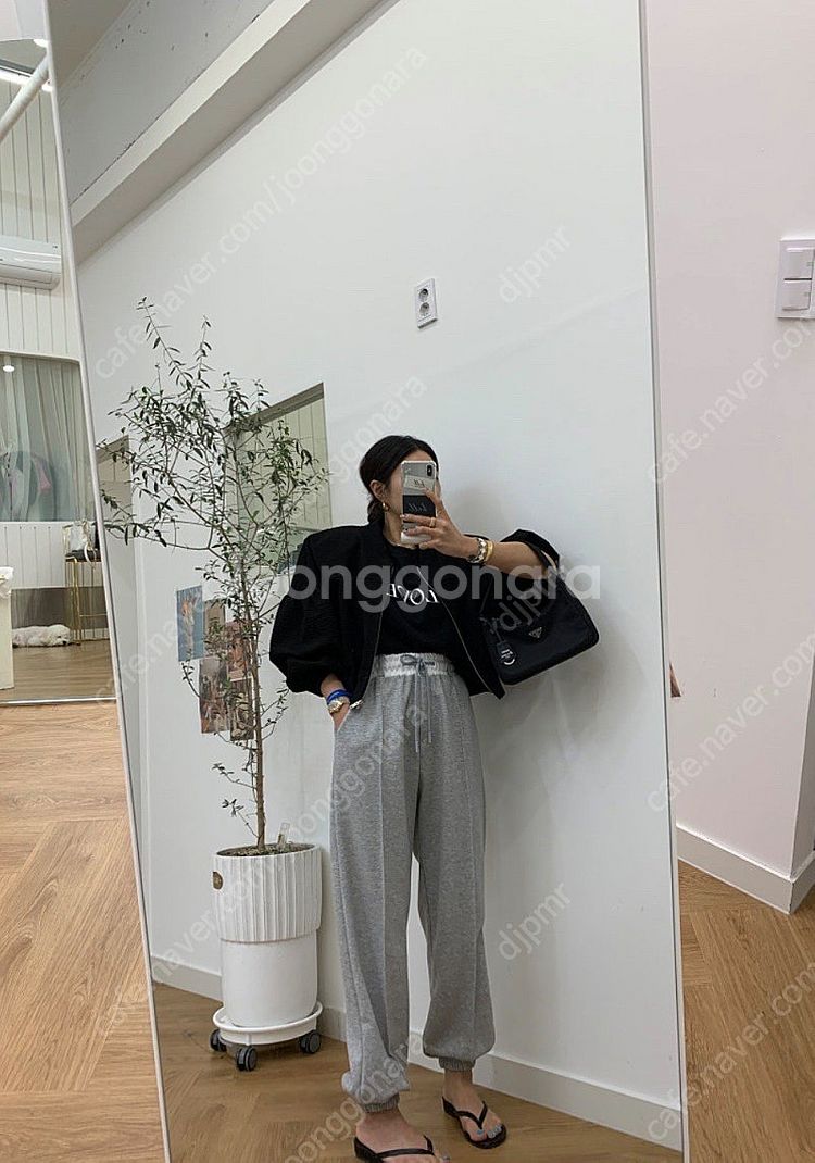 셔링항공점퍼(블랙 새상품) 벨201 드하우 러브미우 러...--5
