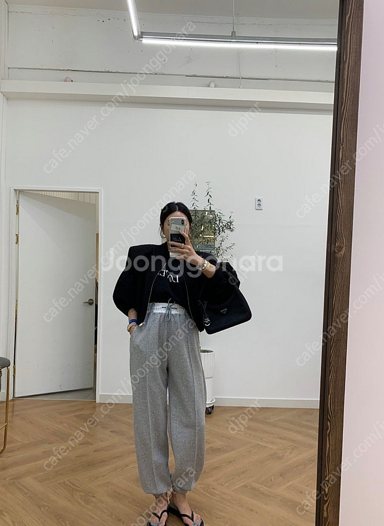 셔링항공점퍼(블랙 새상품) 벨201 드하우 러브미우 러...--7