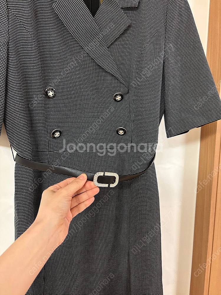 미니멈 더블단추 럭셔리 원피스 하객룩 올드머니룩 명품스...--6