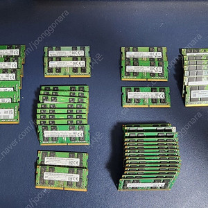 노트북용 랩탑용 메모리 PC4 DDR4 16GB (3200MHz /2666MHz /2400MHz) 43개 개당 3만~3.5만 팝니다.
