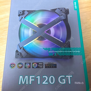 (미개봉 새제품) 정발 딥쿨 MF120 GT 120mm ARGB 팬 (3팩/컨트롤러) 2만원