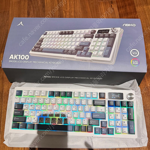 ABKO AK100 LCD 기계식 키보드 베이비블루축