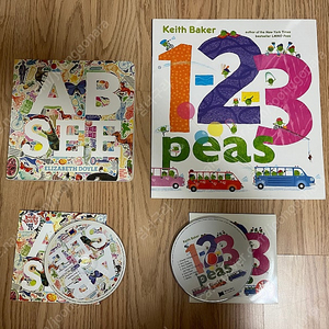 택포/새상품수준 노부영 2세트(책+cd)<AB SEE>+<123 peas>일괄판매