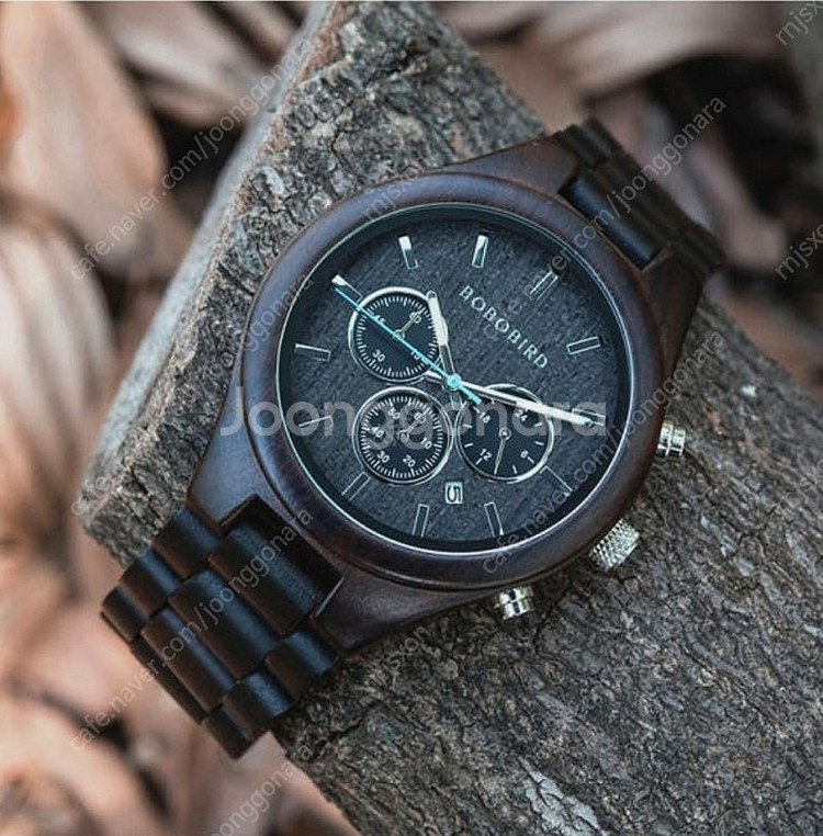 보보버드 천연나무 시계 팔아요--0