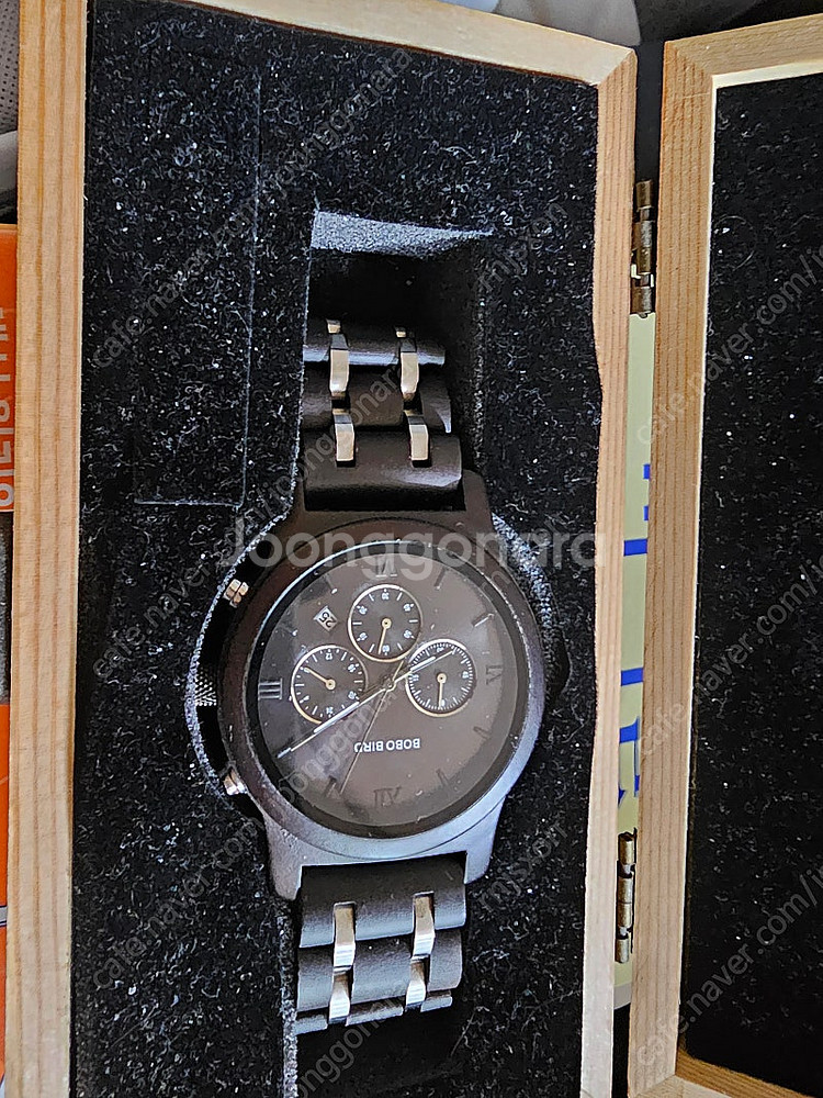 보보버드 천연나무 시계 팔아요--1