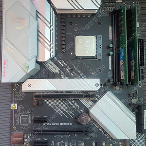 아수스 rog strix b550-a 메인보드 + 마이크론 ddr4 16g 세트
