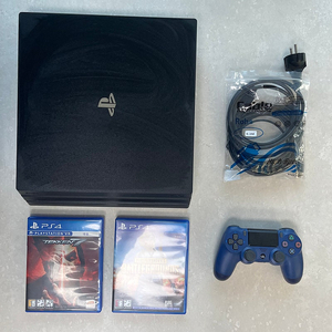 플스4 프로 PS4 pro (CUH-7117B) 1TB + 듀얼쇼크(호환품) 1개 + 게임 타이틀 2개(철권7, 배틀그라운드) 15만원에 팝니다.