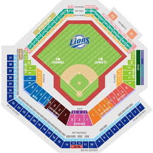 5/4일 14:00 삼성 라이온즈 vs 두산베어스 SKY상단 2,3,4연석