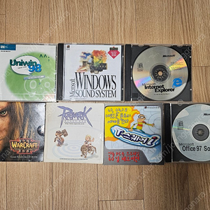 오래된 옛날 컴퓨터 관련 CD 7장