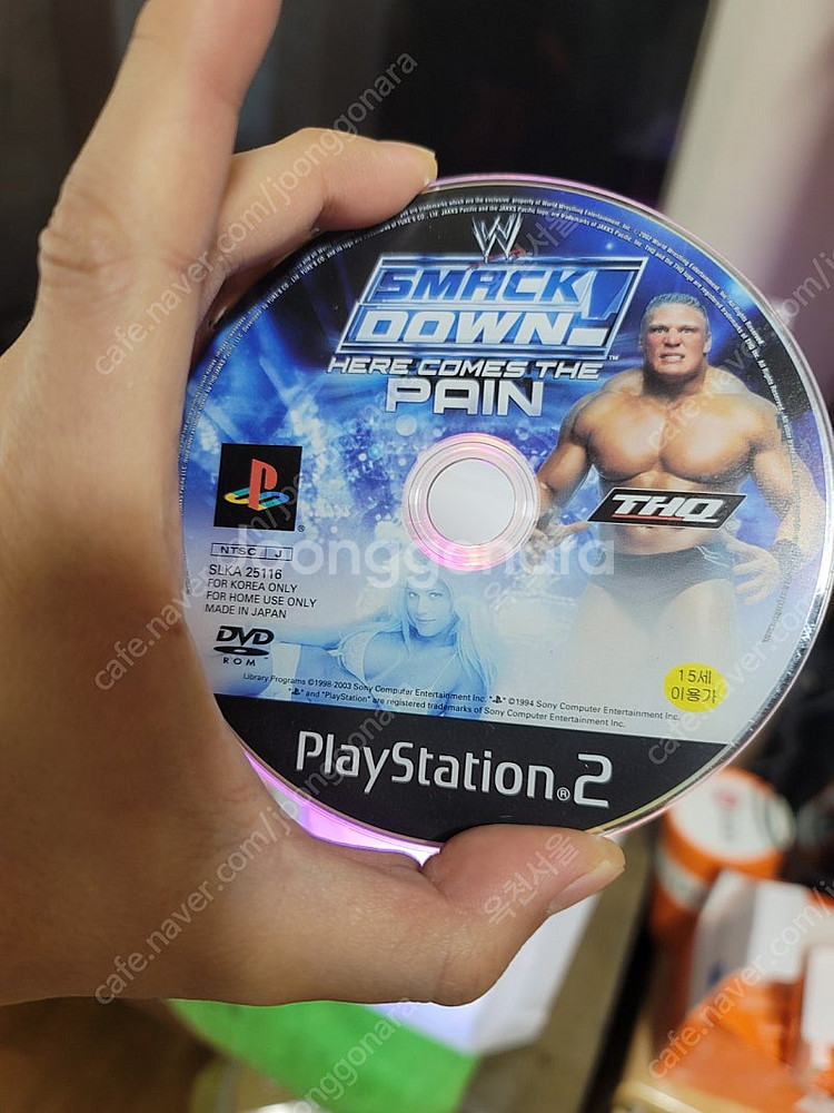 ps2 스맥다운 히어 컴즈 더 페인 판매--0