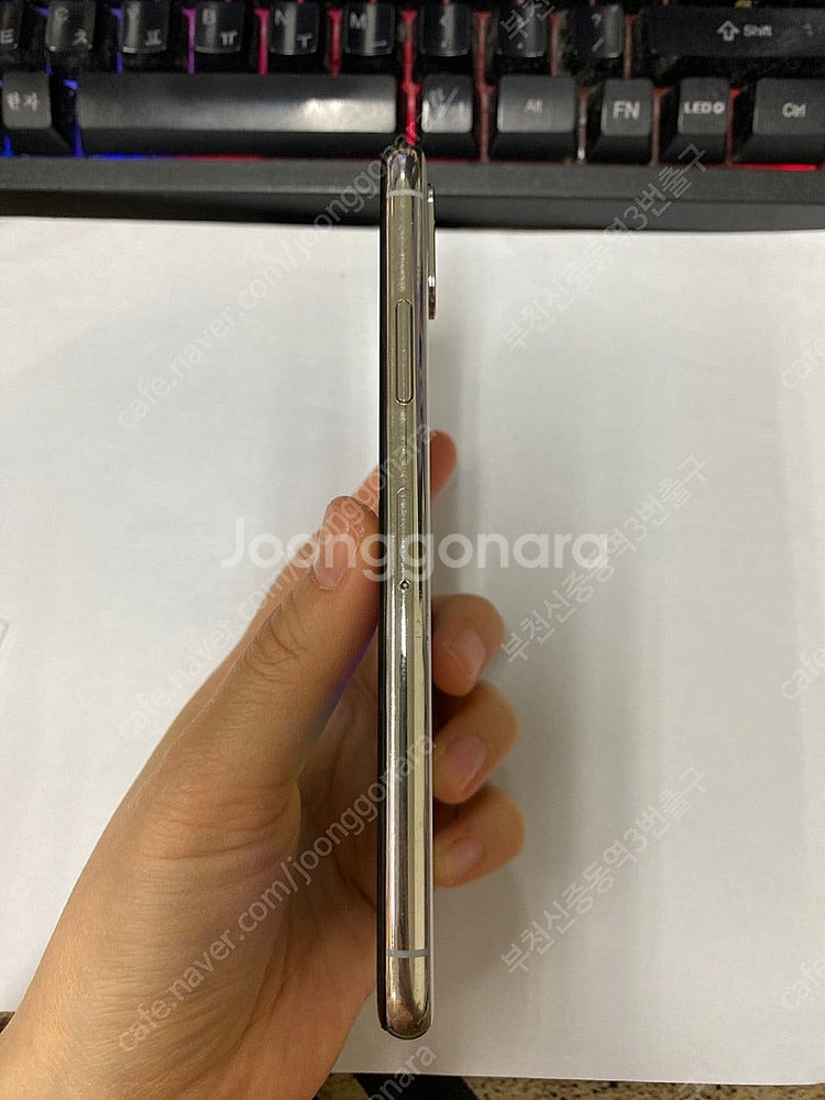203264 아이폰X 실버 A급 64GB 무잔상 배터리...--5