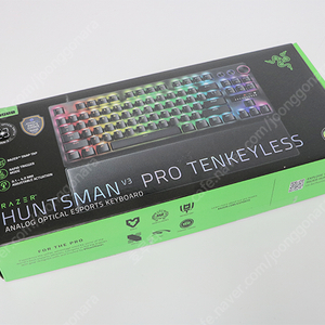 레이저코리아 헌츠맨 V3 프로 (Huntsman V3 Pro TKL KR) 텐키리스 한글 / 블랙 / 미사용 새제품