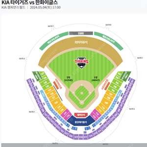 5/4 (일) 기아 KIA vs 한화 3루 EV 외야자유석