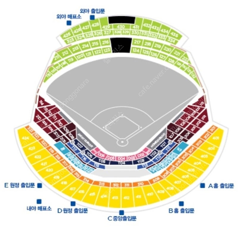5월 5일 6일 기아 키움 어린이날 대체공휴일 고척돔 3루 버건디석 기아쪽 3루 외야석 4층 단석 2연석 양도 야구티켓