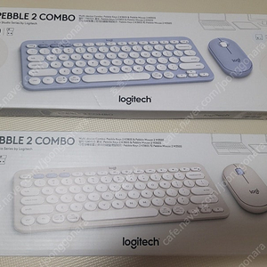 로지텍 페블2 콤보 키보드 마우스 세트(블루, 베이지)