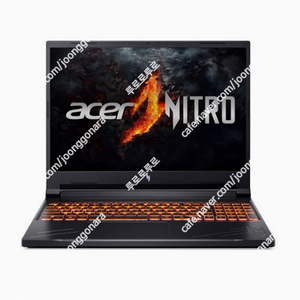 에이서 2024 니트로 16 라이젠7 8040 지포스 RTX4060, 32GB, 512GB, WIN11, AN16-43-R0MV 미개봉 노트북