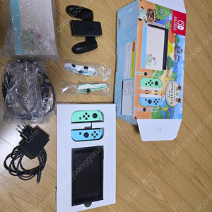 청주)닌텐도 스위치 동물의 숲 에디션 256gb(필요 게임 문의주세요)