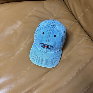 Supreme 슈프림 데님 6패널 볼캡 모자 (Washed Denim)