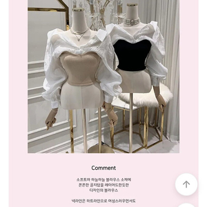 샤르 오프 블라우스 새거