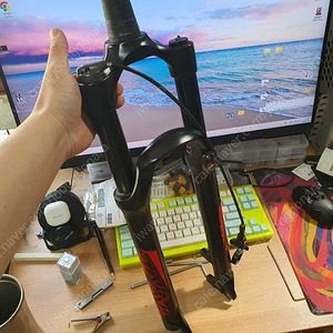 sava 27.5 애어 포크