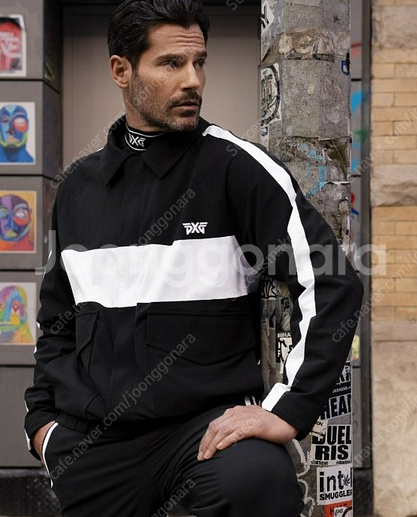 PXG [새상품] 남성 골프웨어 자킷 MEN'S WHITE STRIPE BOMBER JACKET XL사이즈--2