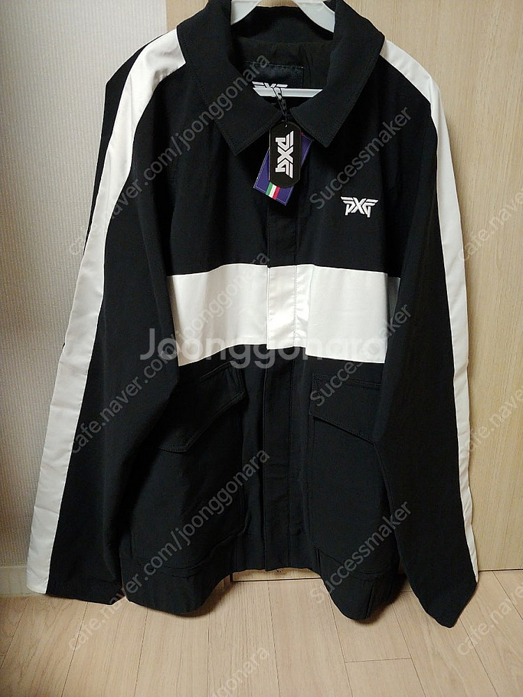 PXG [새상품] 남성 골프웨어 자킷 MEN'S WHITE STRIPE BOMBER JACKET XL사이즈--0