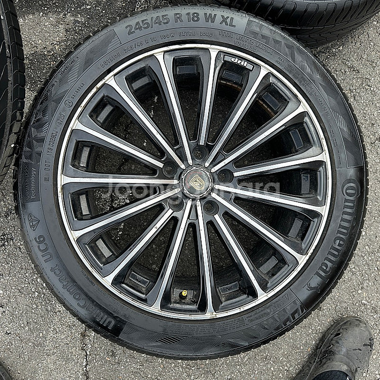 사제 18인치 마르셀로 중고 휠타이어 세트 팔아요 245 45 18--4