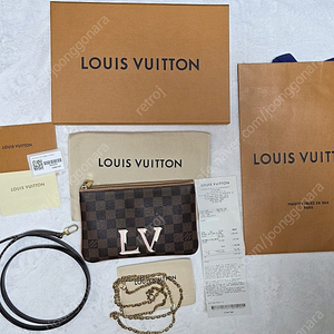 정품 루이비통 다미에 포쉐트 더블 집(N60254)