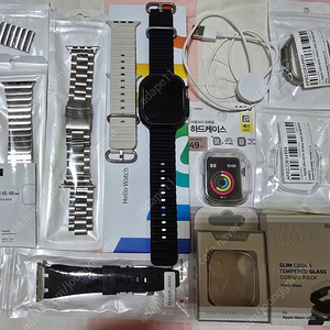 짭플워치 울트라 헬로워치3플러스2024 실버 풀구성 hello watch 3+ 판매합니다. ​애플워치 울트라 스마트워치