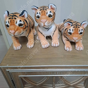 3마리 귀여운 아기 호랑이 인형 29cm 일괄판매 (5천짜리 새끼 골든리트리버 강아지 인형 서비스 드림)