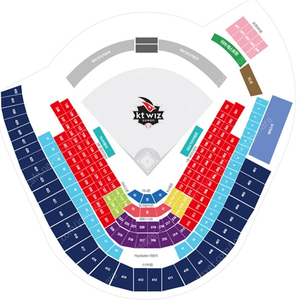 [5.9 금 / 5.10 토 / 5.11 일요일] KT 위즈 vs 롯데 자이언츠 3루 응원지정석 및 스카이존 4연석, 2연석 양도해요.